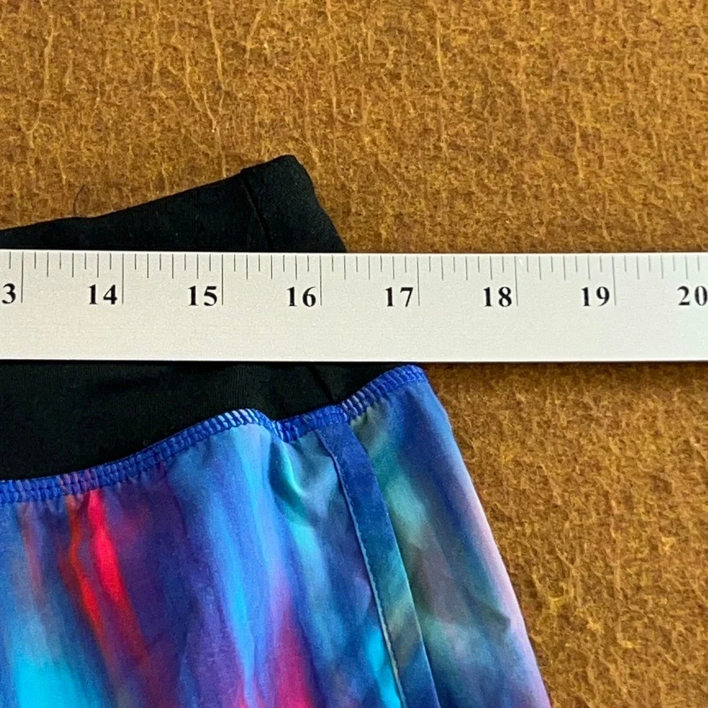 Nike Womens Large Multi-Color Dri-FIT Tie Dye Running Athletic Shorts